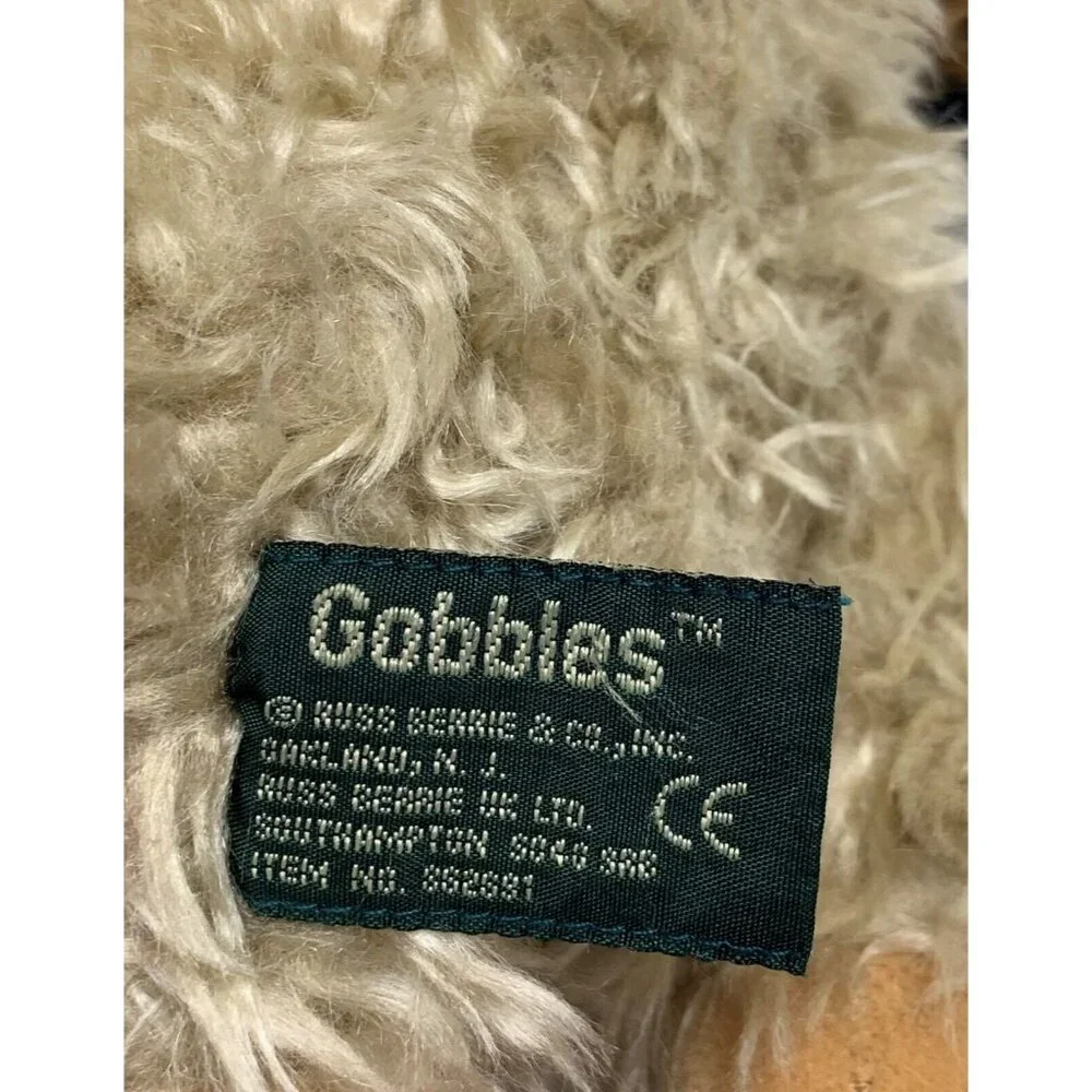 Russ Berrie & Co Gobbles Plush Turkey 14